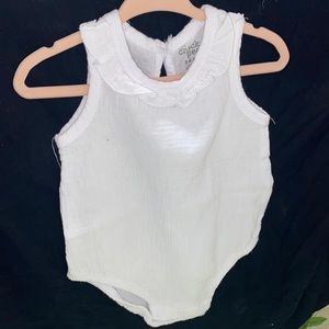 White sleeveless onesies